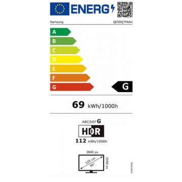 Samsung Smart Τηλεόραση 50" 4K UHD QLED QE50Q7FA HDR (2025)